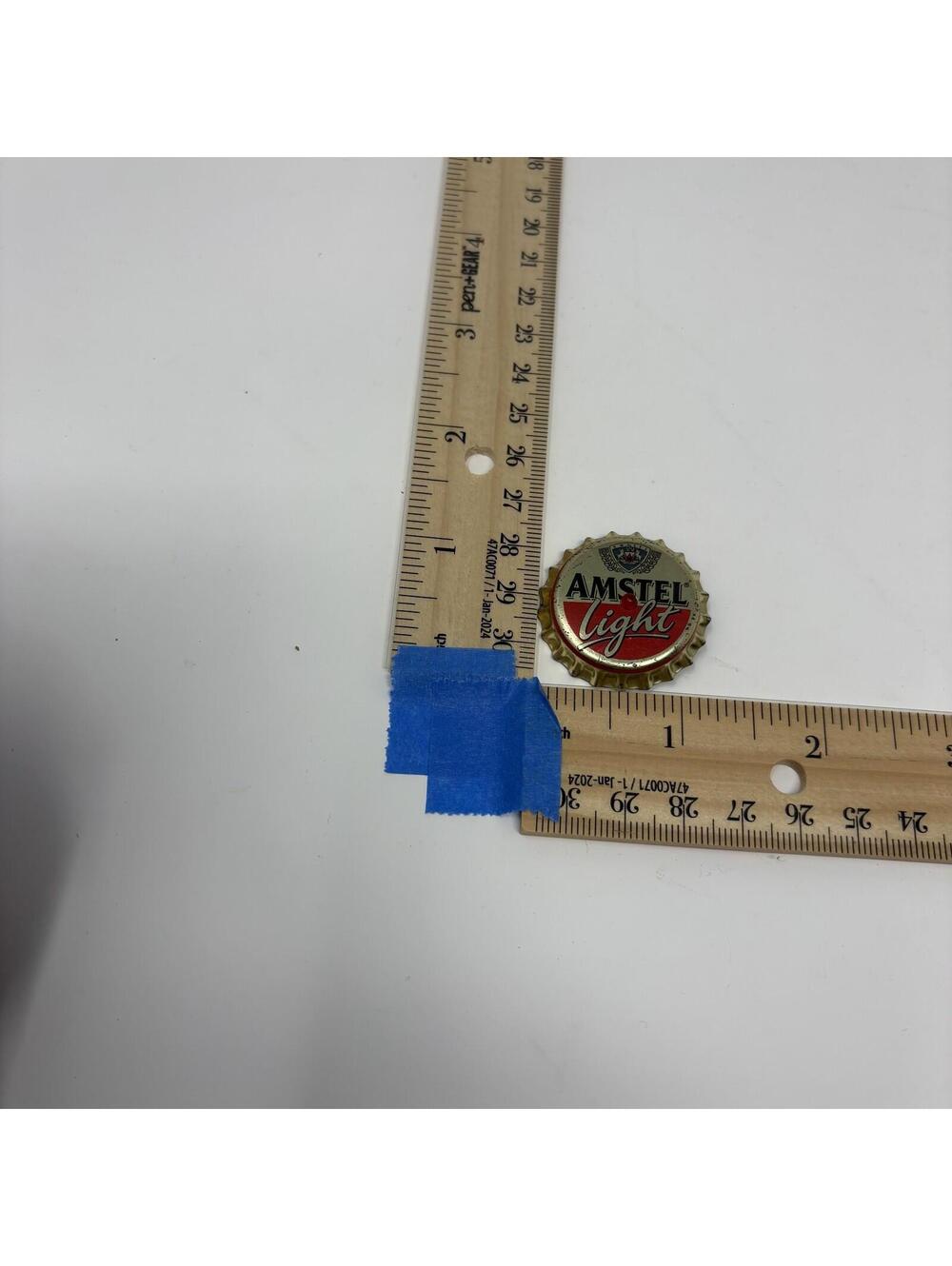 Amstel Light Beer Bottle Cap Pin Breweriana *LIGHT DOESN'T WORK*